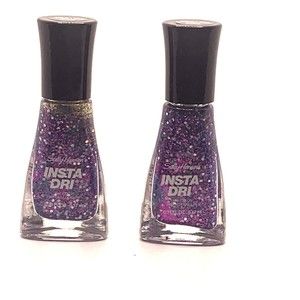 2X Sally Hansen Insta-Dri Nail Color Polish - Color #366/423 Grape Shifter .31oz